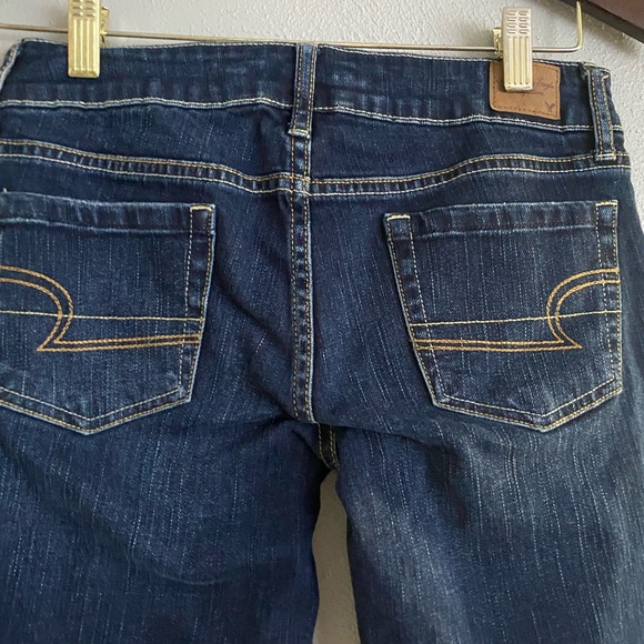 American Eagle Jeans Women’s Size 4 Blue Stretchy Favorite Boyfriend Low Rise - Picture 6 of 7